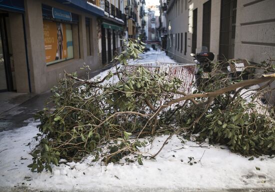 Spain Snow Storm