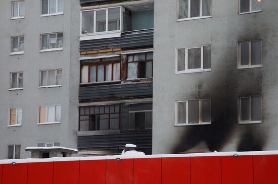 Russia Residential Building Fire