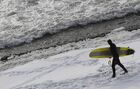 Russia Winter Surfing