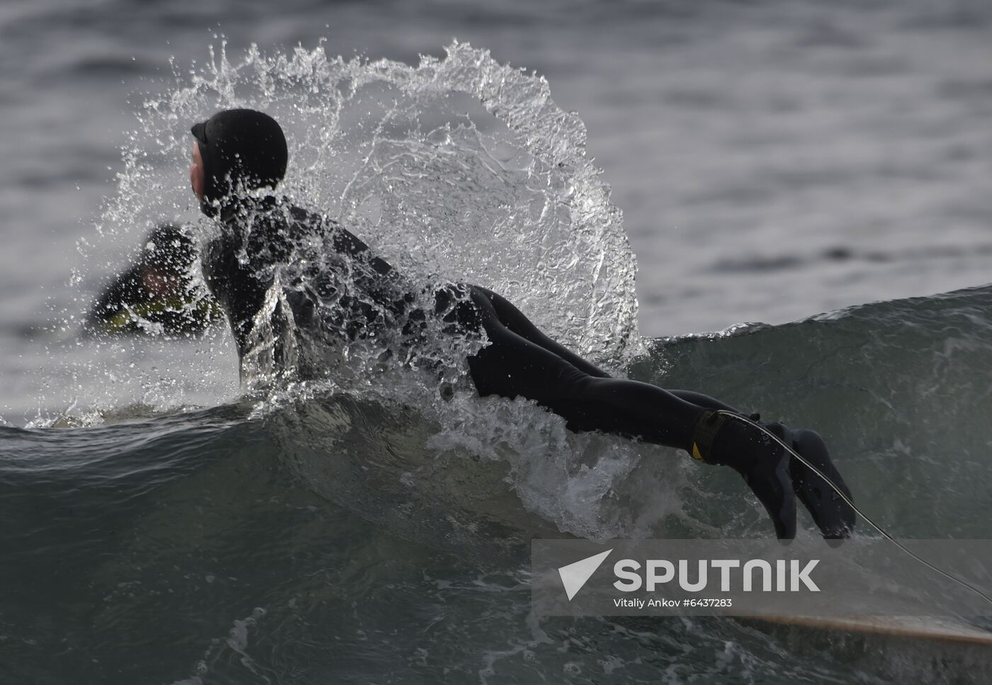 Russia Winter Surfing