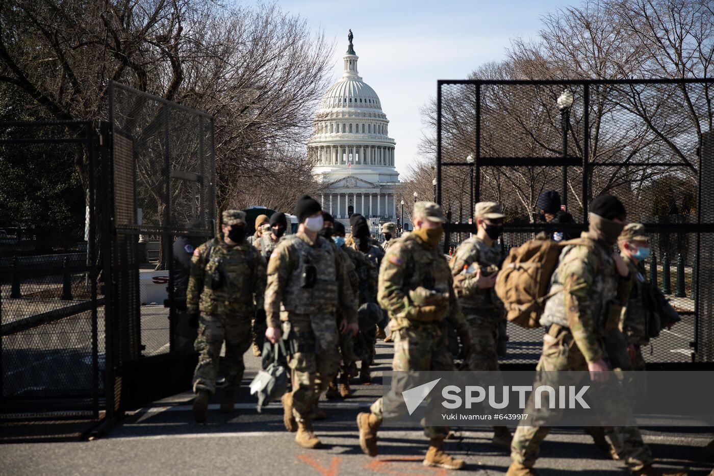 US Biden Inauguration Preparation