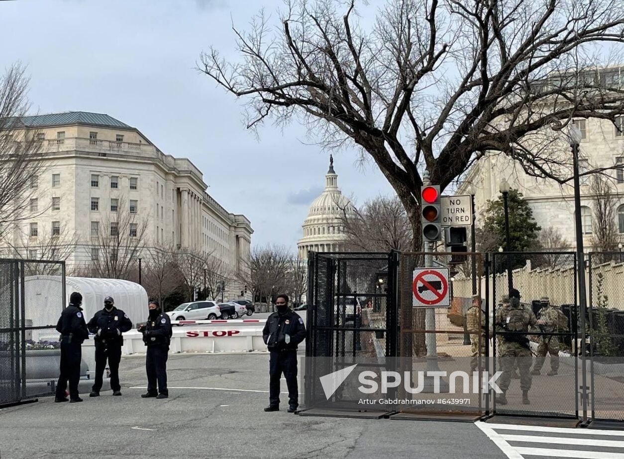 US Biden Inauguration Preparation