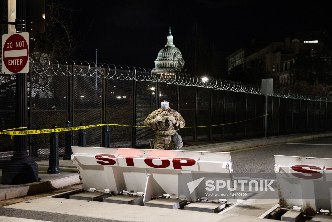 US Biden Inauguration Preparation