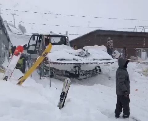 Russia Ski Resort Avalanche