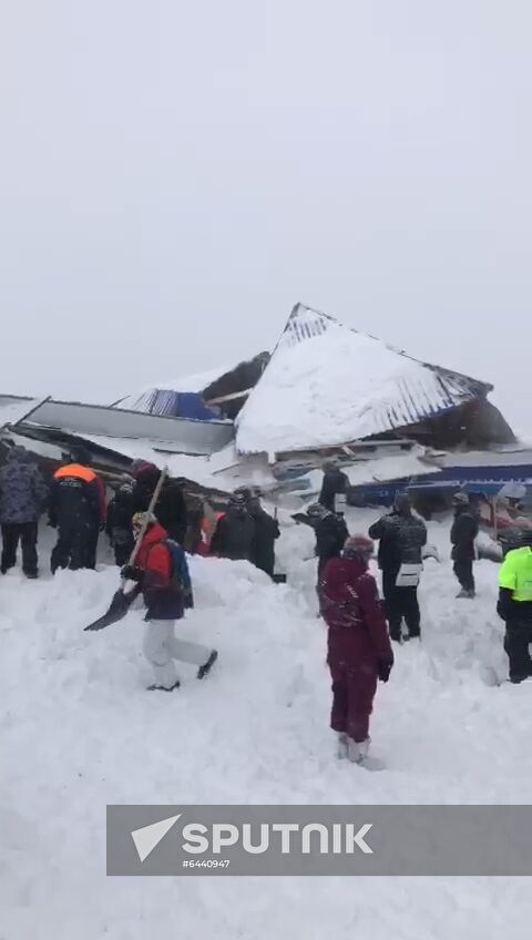 Russia Ski Resort Avalanche