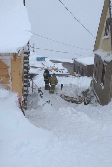 Russia Ski Resort Avalanche