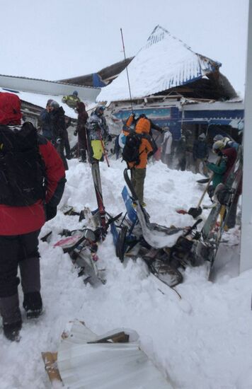 Russia Ski Resort Avalanche