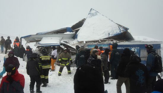 Russia Ski Resort Avalanche