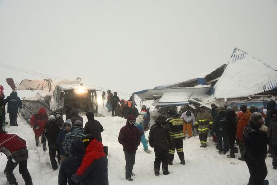 Russia Ski Resort Avalanche