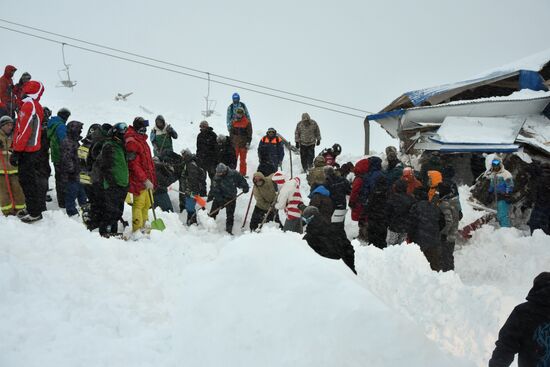 Russia Ski Resort Avalanche