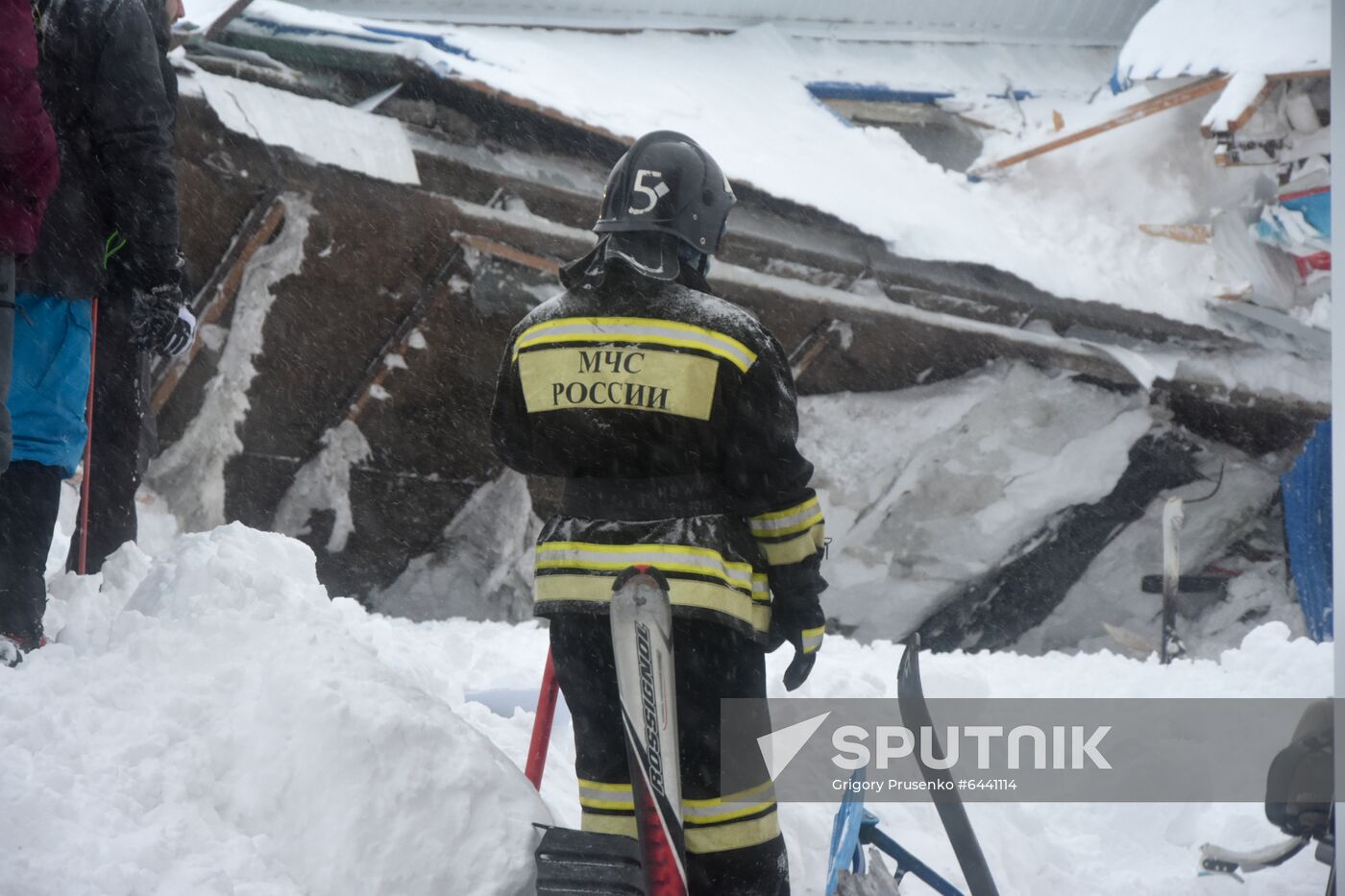 Russia Ski Resort Avalanche