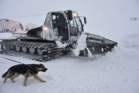 Russia Ski Resort Avalanche