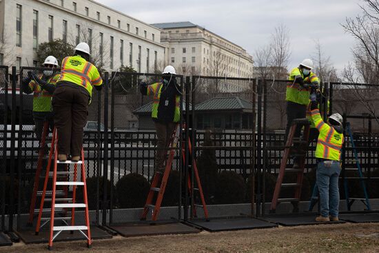 US Biden Inauguration Preparation