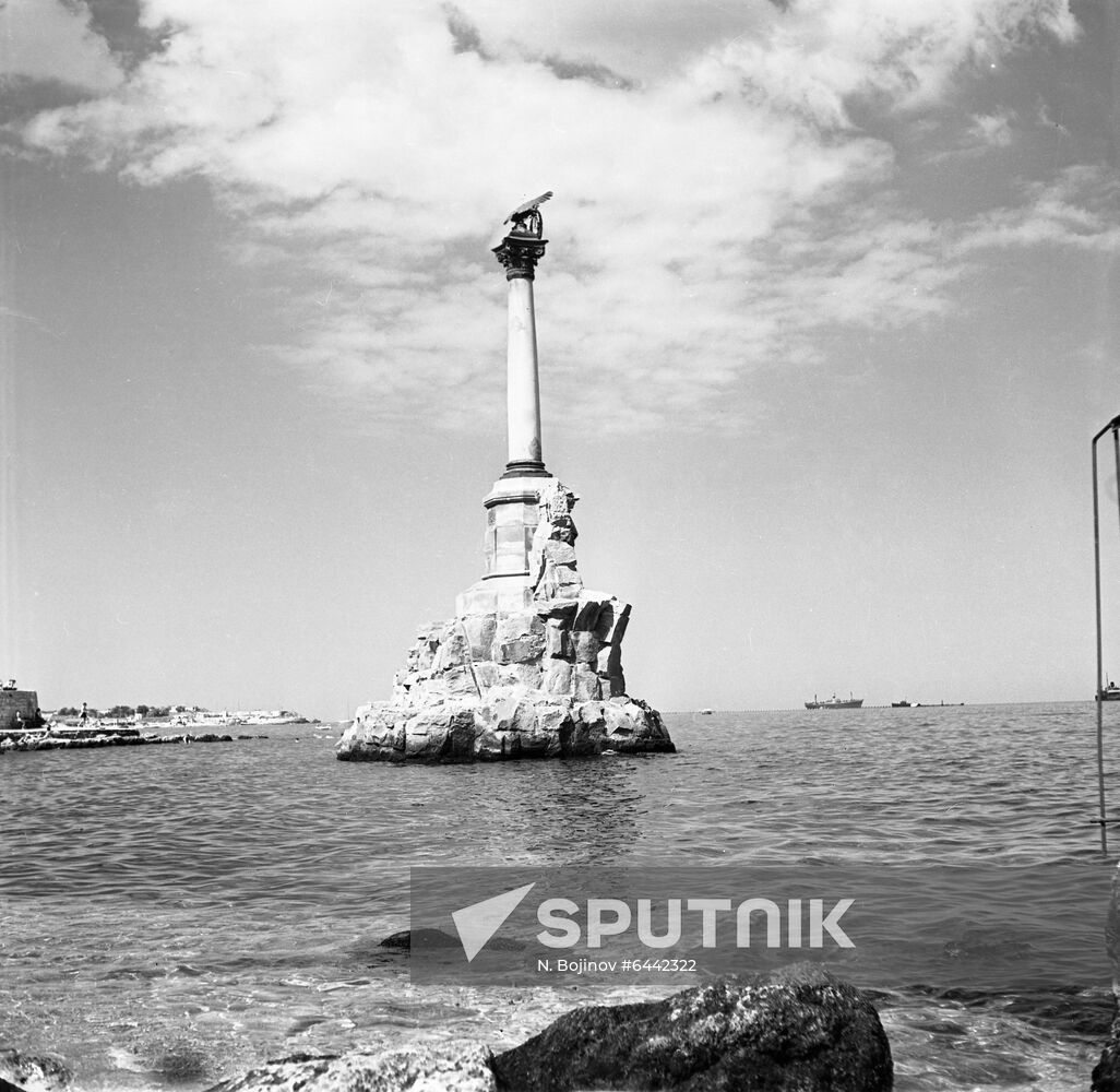 Monument to sunken ships in Sevastopol