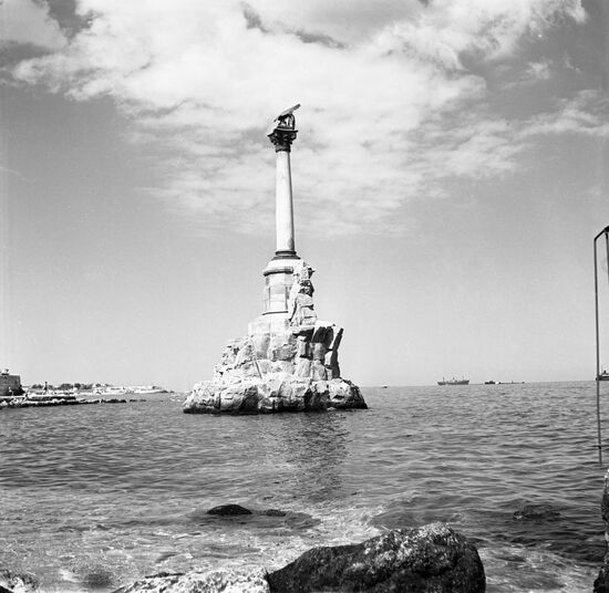 Monument to sunken ships in Sevastopol