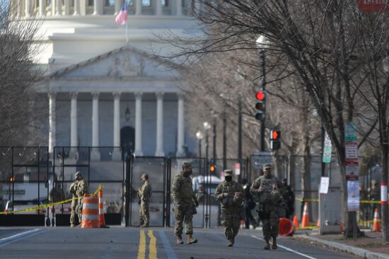 US Biden Inauguration Preparation