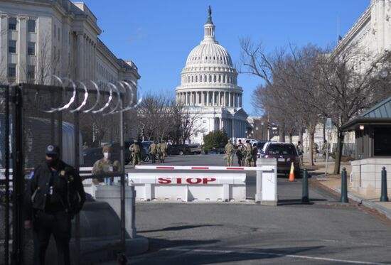 US Biden Inauguration Preparation