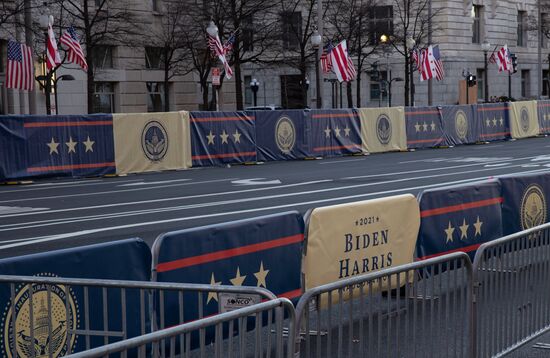 US Biden Inauguration Preparation