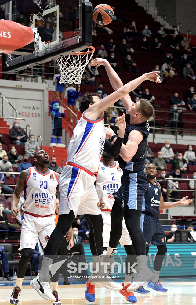 Russia Basketball Euroleague Zenit - Anadolu Efes