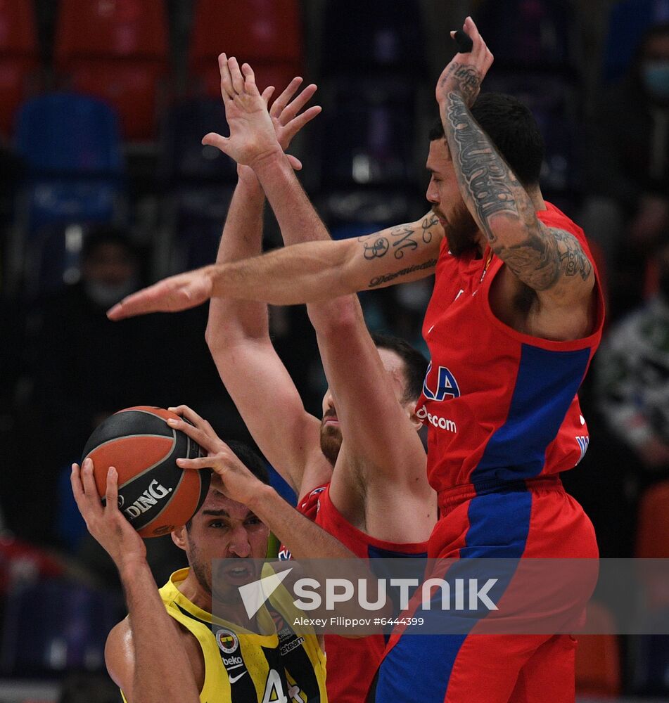 Russia Basketball Euroleague CSKA - Fenerbahce