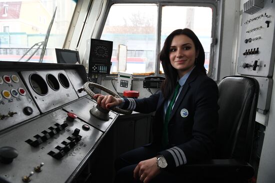 Russia Female Train Driver