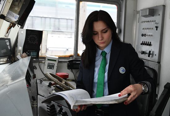 Russia Female Train Driver