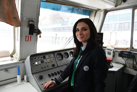 Russia Female Train Driver