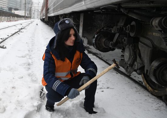 Russia Female Train Driver