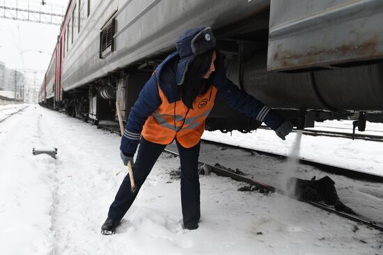 Russia Female Train Driver