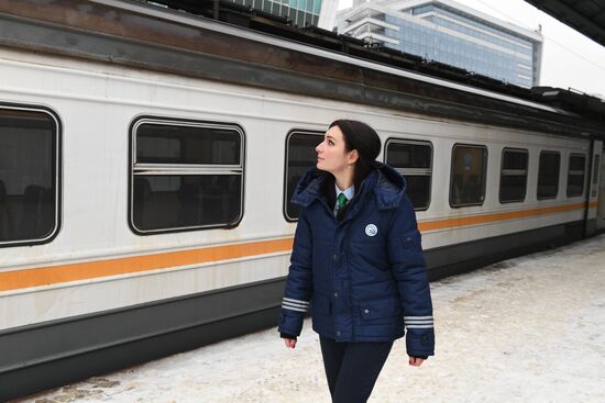 Russia Female Train Driver