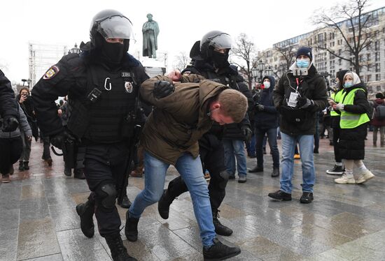 Russia Navalny Supporters Rallies
