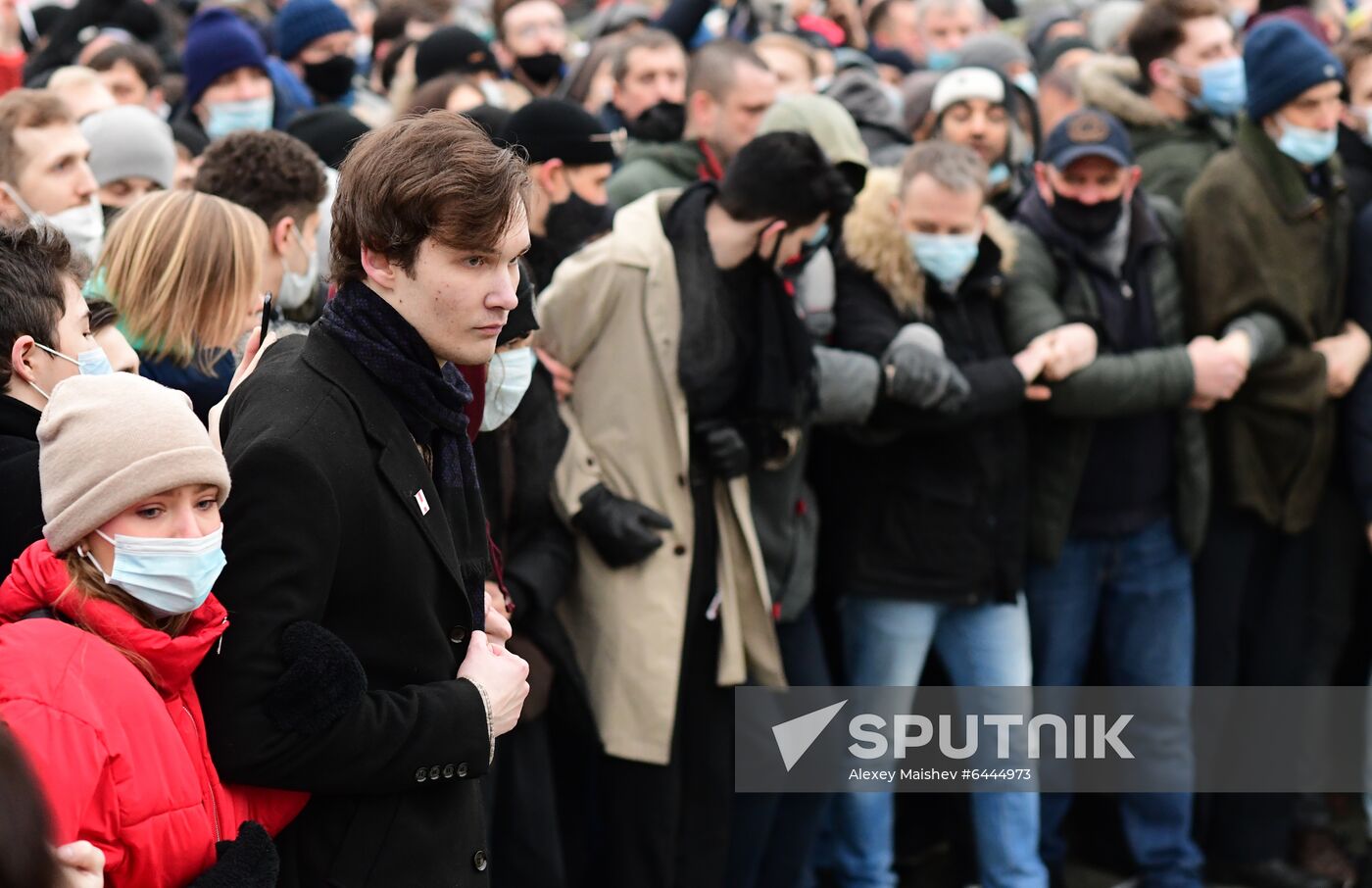 Russia Navalny Supporters Rallies