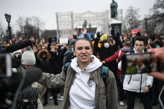 Russia Navalny Supporters Rallies
