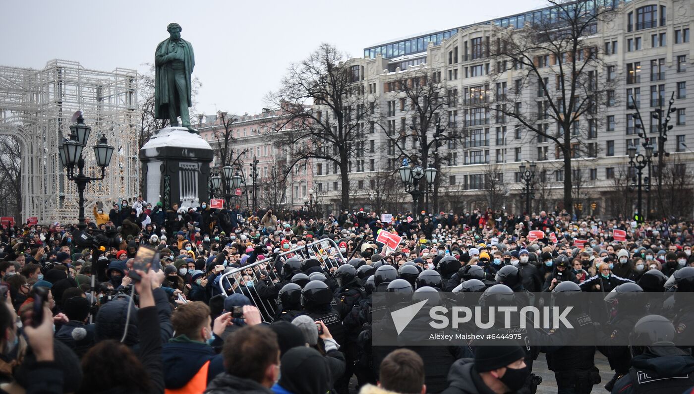 Russia Navalny Supporters Rallies