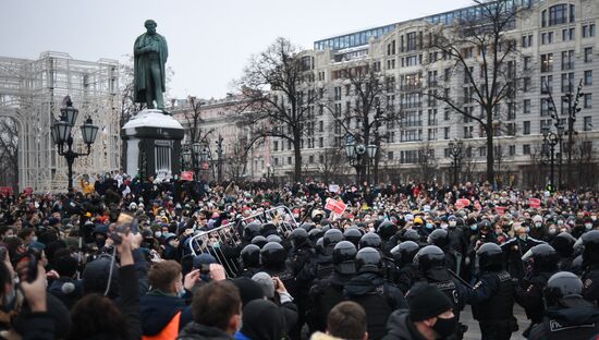 Russia Navalny Supporters Rallies