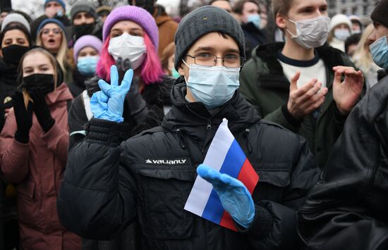 Russia Navalny Supporters Rallies
