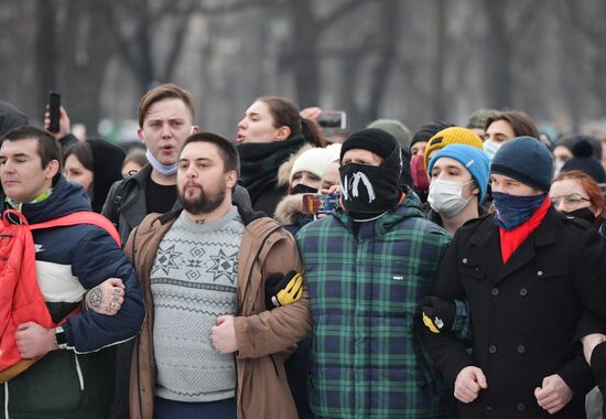 Russia Navalny Supporters Rallies