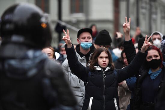 Russia Navalny Supporters Rallies