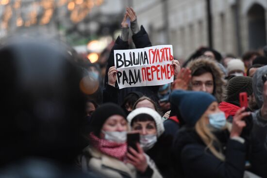 Russia Navalny Supporters Rallies