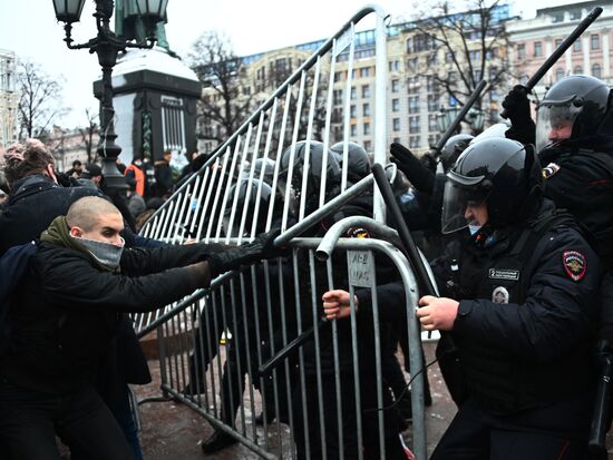 Russia Navalny Supporters Rallies 