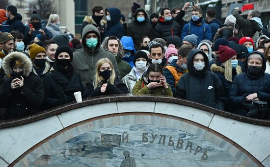 Russia Navalny Supporters Rallies 