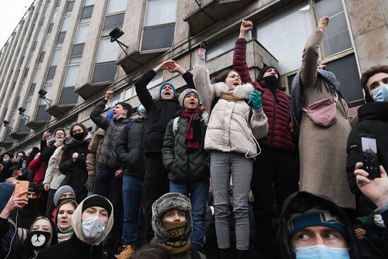 Russia Navalny Supporters Rallies