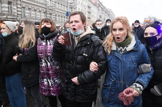 Russia Navalny Supporters Rallies