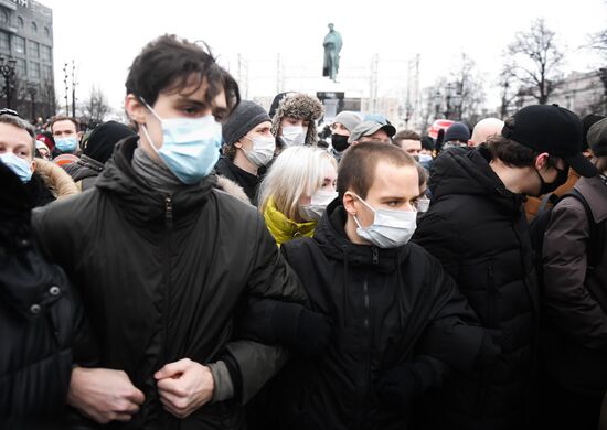 Russia Navalny Supporters Rallies