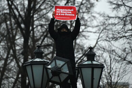 Russia Navalny Supporters Rallies 