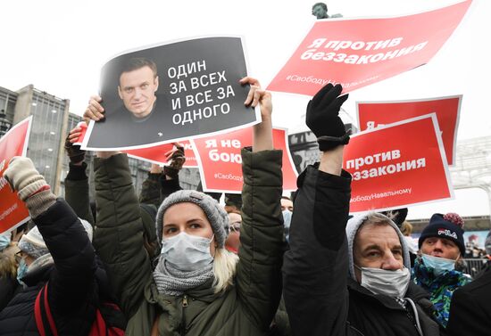 Russia Navalny Supporters Rallies