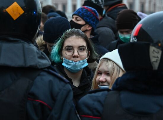 Russia Navalny Supporters Rallies 
