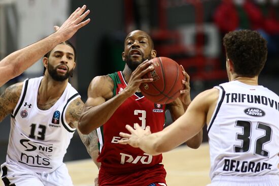 Russia Basketball EuroCup Lokomotiv-Kuban - Partizan