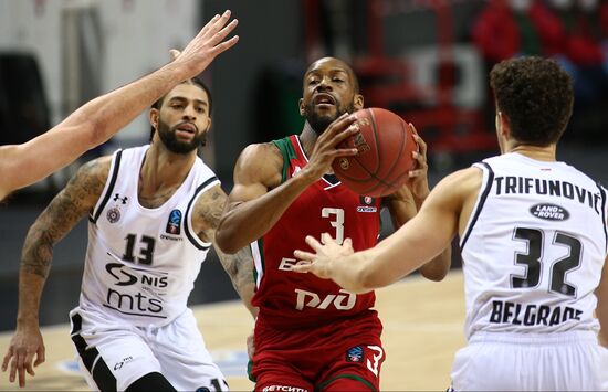 Russia Basketball EuroCup Lokomotiv-Kuban - Partizan