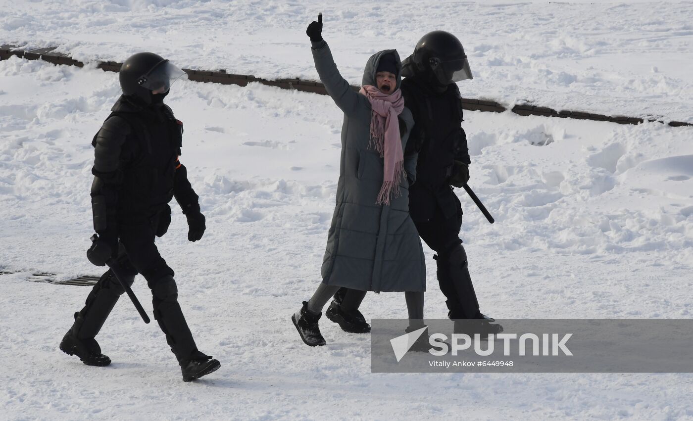 Russia Navalny Supporters Rallies